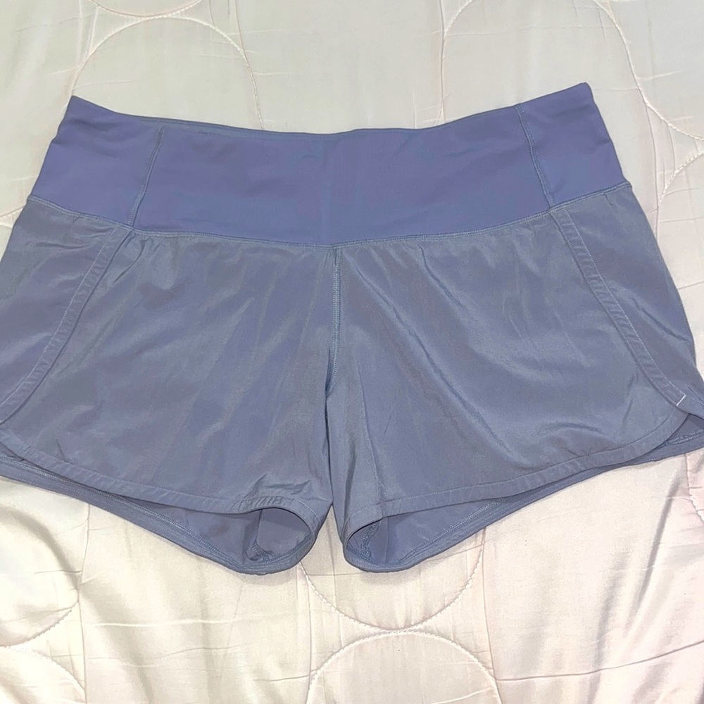 COPY - Periwinkle LuluLemon Speed Up Mid-Rise Shorts 4”